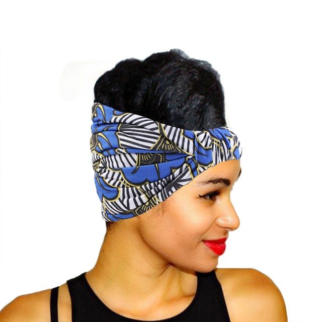 Style African Pattern Print Headband For Women Twist Style