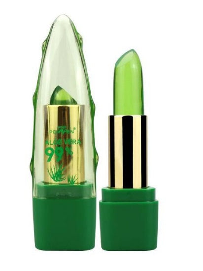 Natural Aloe Vera Gel Color Changing Lipstick Gloss  Moisturizer Anti-drying Desalination Fine-grain Lip Blam Care