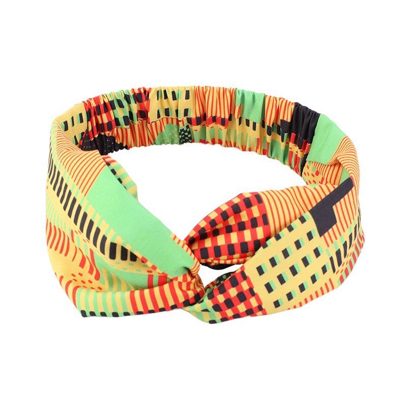 Style African Pattern Print Headband For Women Twist Style