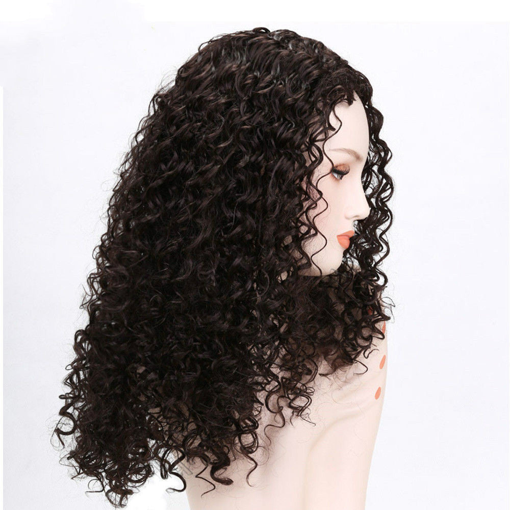 Wig Female Long Curly Hair Mid-point Explosive Head Chemical Fiber Headgear Full Wig