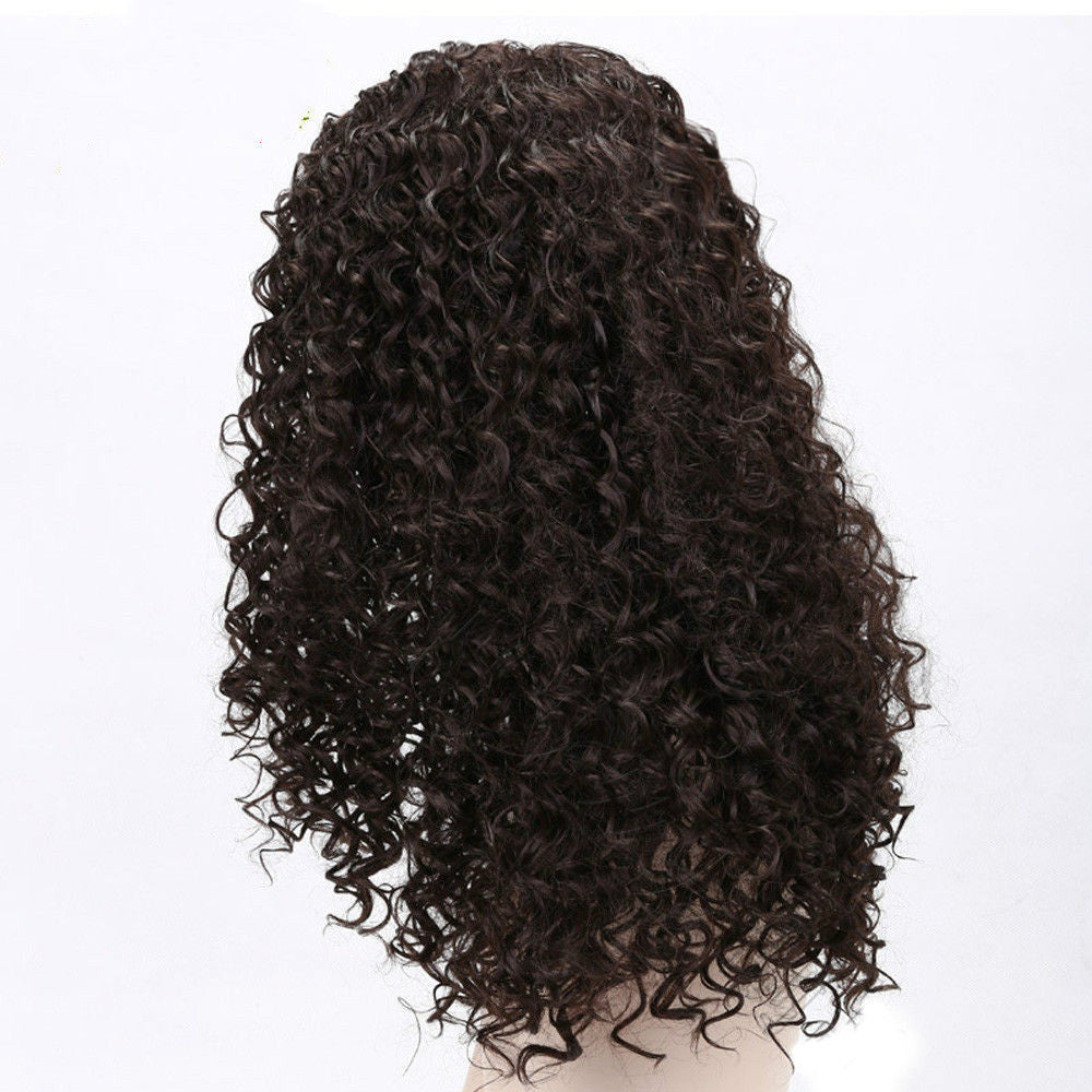 Wig Female Long Curly Hair Mid-point Explosive Head Chemical Fiber Headgear Full Wig