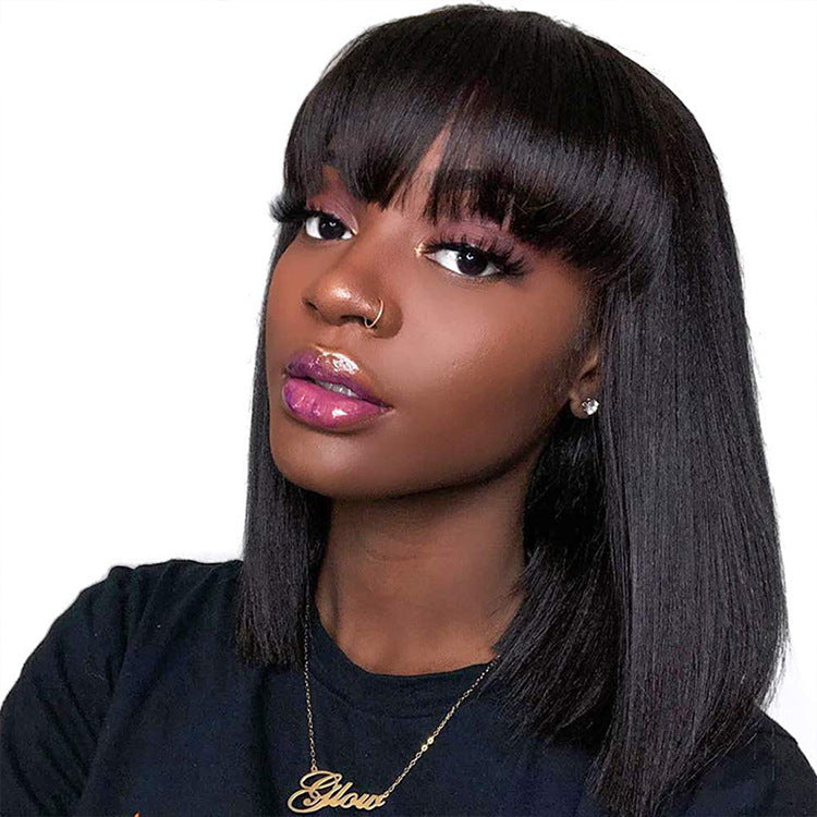 Coool Hair Full Machine Human Hair Wigs For Black Women