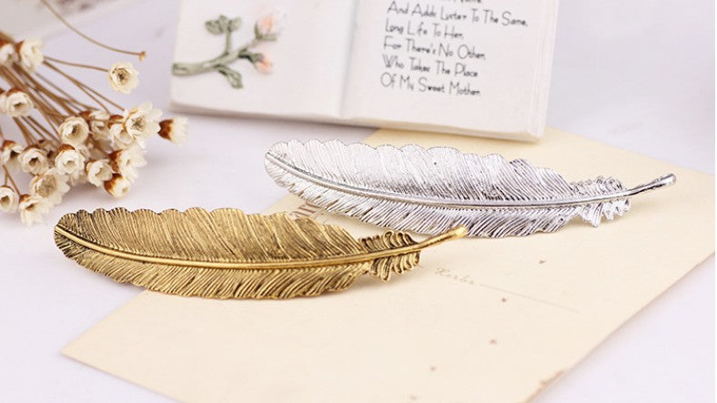 Coool Boho Metal Leaf Hair Clip Barette
