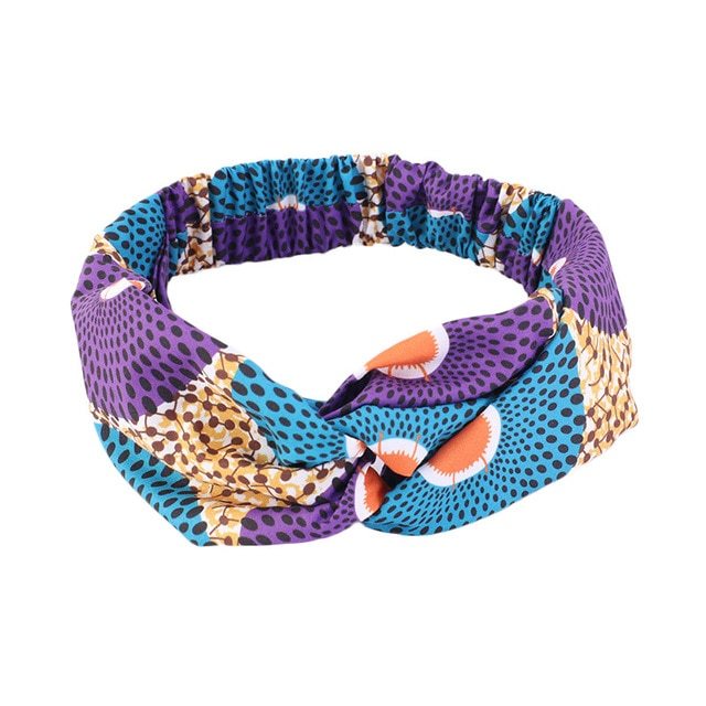 Style African Pattern Print Headband For Women Twist Style