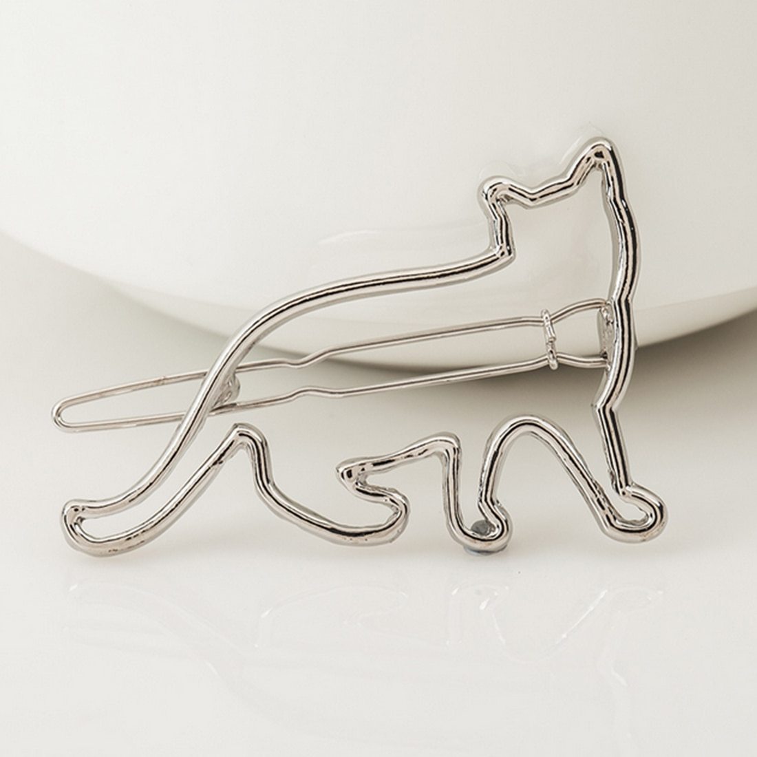 Coool Metal hollow KT cat hairpin alloy frog clip hairpin clip hair accessories