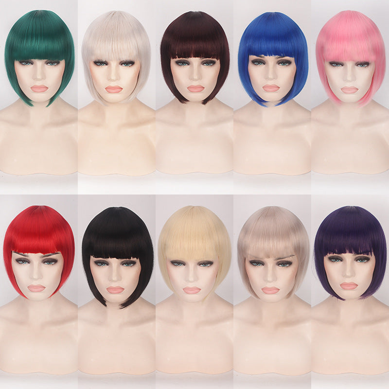 hight temperature cosplay wig short hair bob