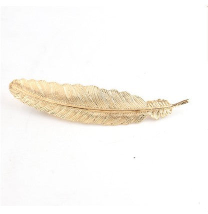 Coool Boho Metal Leaf Hair Clip Barette