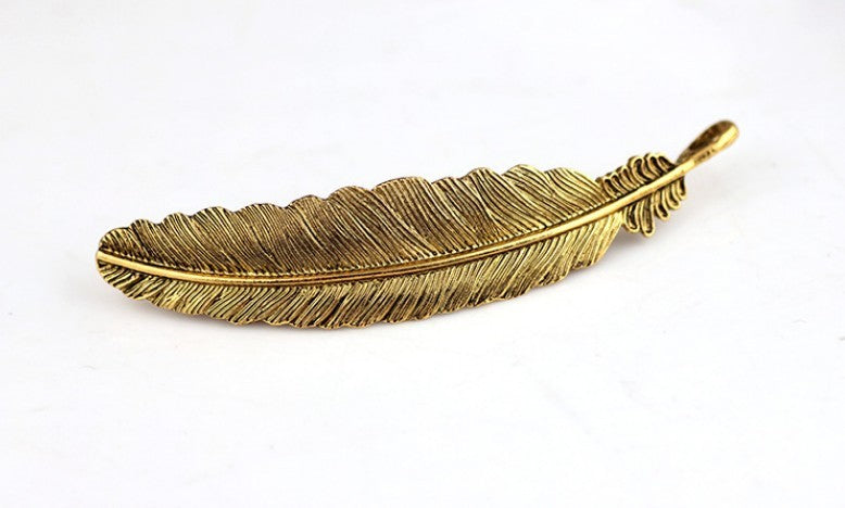 Coool Boho Metal Leaf Hair Clip Barette
