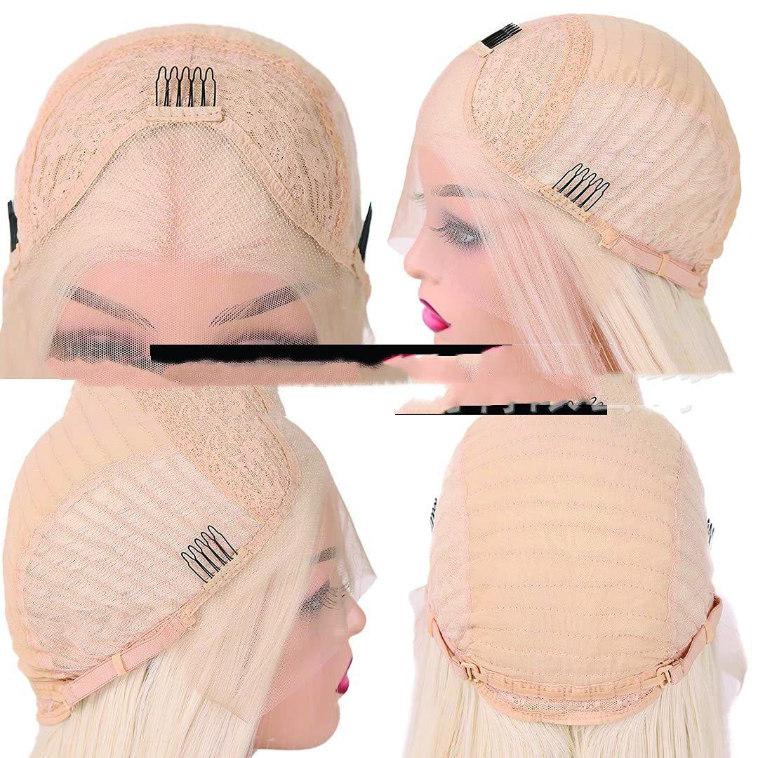 Human Hair European And American Wig African Roll Lady Chemical Fiber