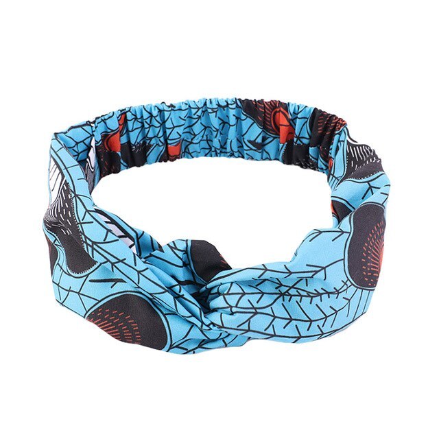 Style African Pattern Print Headband For Women Twist Style