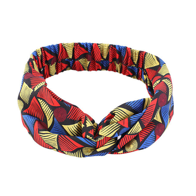 Style African Pattern Print Headband For Women Twist Style