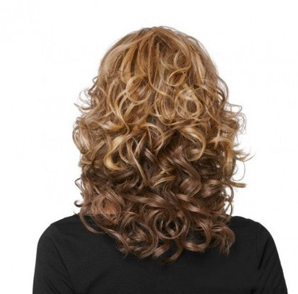 Coool Medium long curly human hair hood