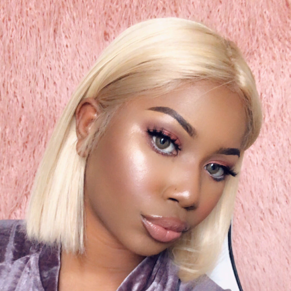 PreMax Blond short straight wig