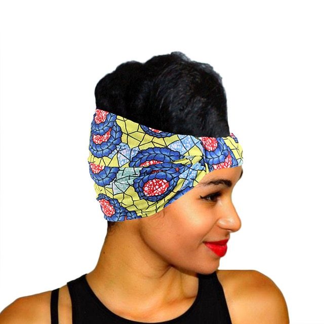 Style African Pattern Print Headband For Women Twist Style