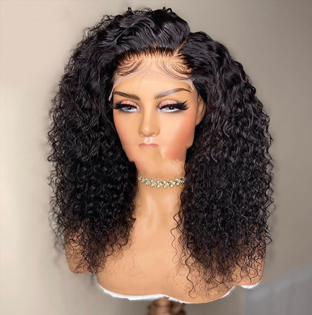 Human Hair European And American Wig African Roll Lady Chemical Fiber