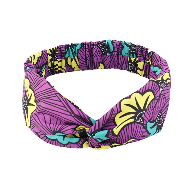 Style African Pattern Print Headband For Women Twist Style