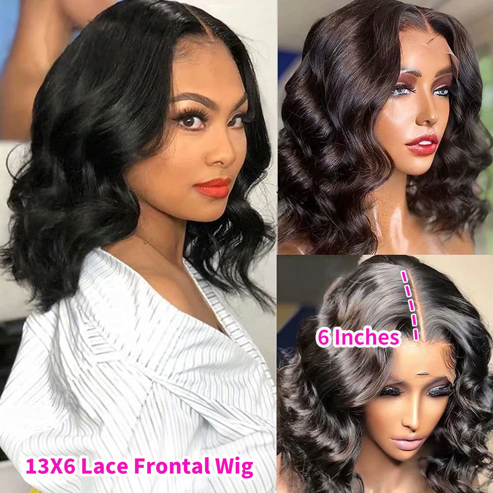 Chemical Fiber Short Curly Front Lace Wig Head Cover