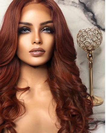 Mid-point Mixed Color Long Curly Hair, High Temperature Silk Wig Manufacturers Wholesale