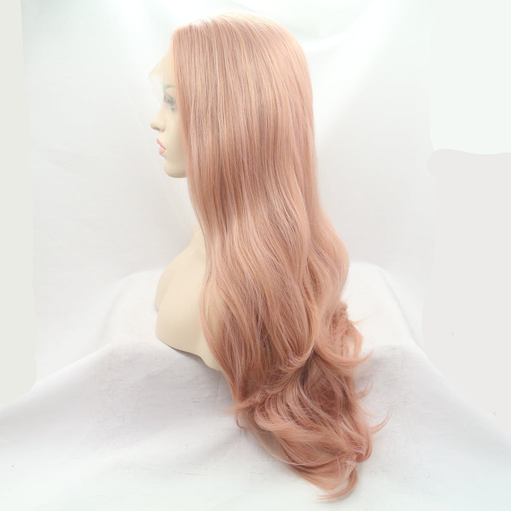 Natural Hair style Big Wave Synthetic Front Lace Wig
