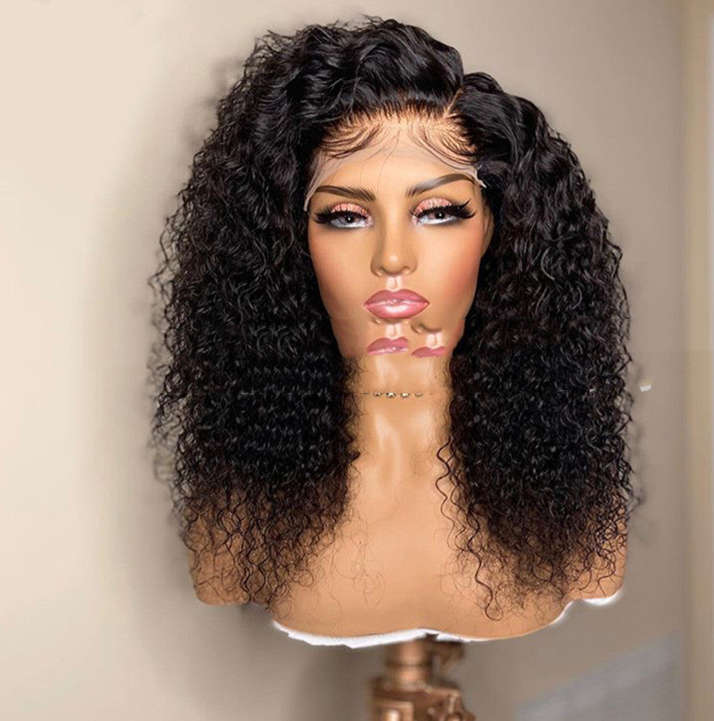 Human Hair European And American Wig African Roll Lady Chemical Fiber