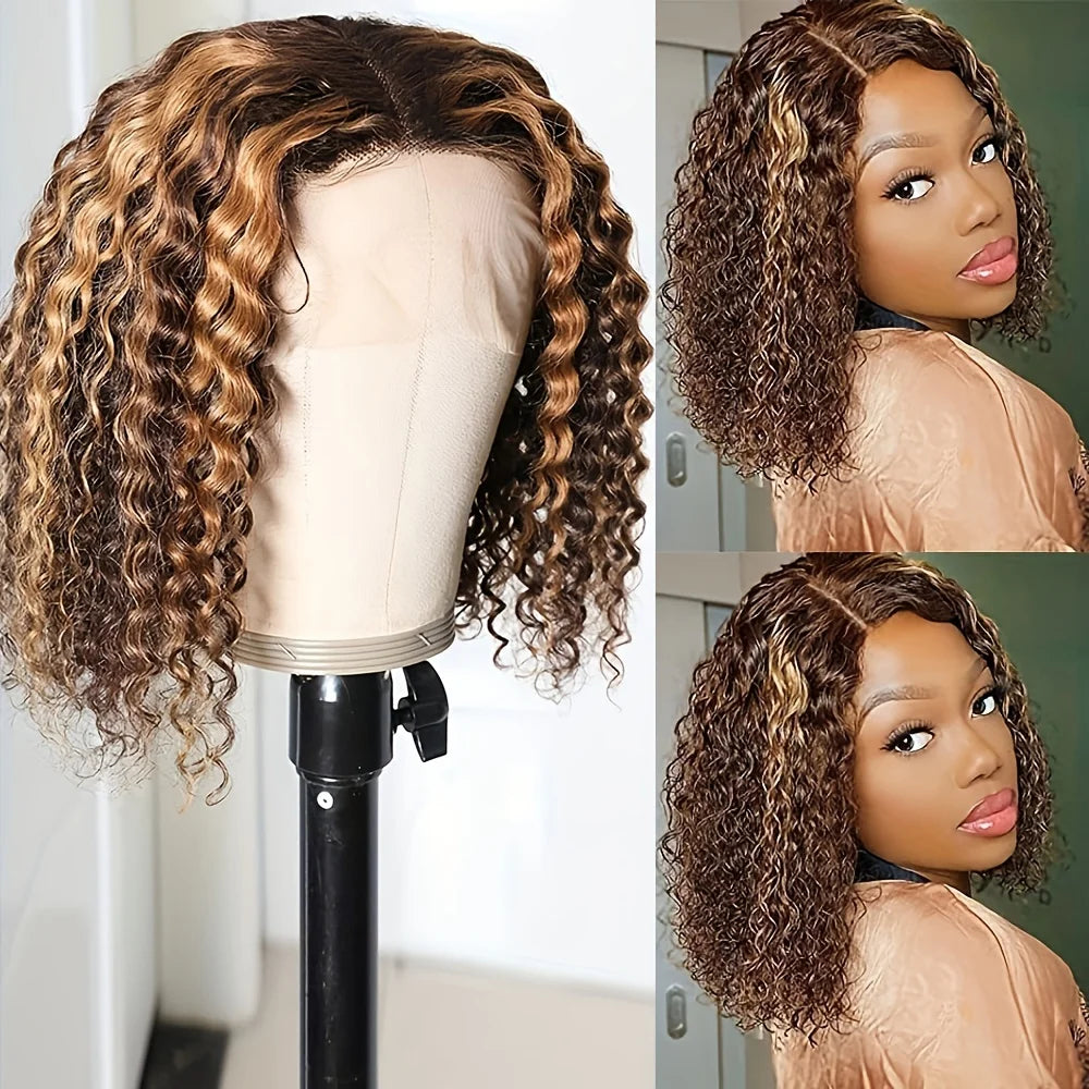 Highlight Curly Bob Wigs