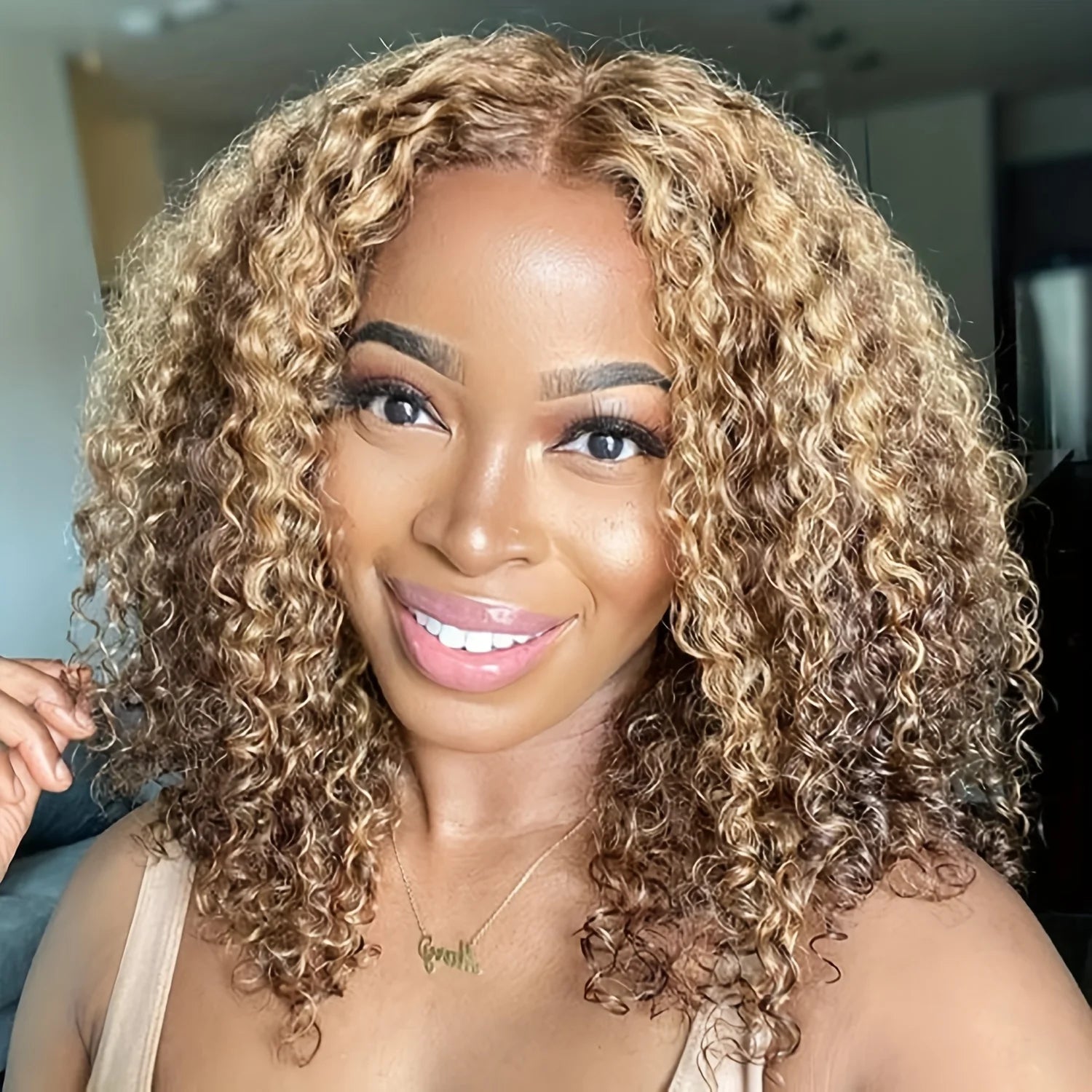 Highlight Curly Bob Wigs