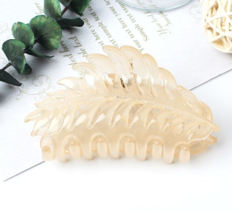 Version Of Leaf Hairpin Frosted Catch Clip Ball Head Set Hairpin Practical Hairpin