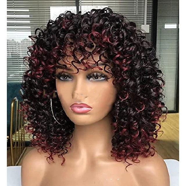 Curly Hair Explosion Head Chemical Fiber High Temperature Silk Wig Headgear